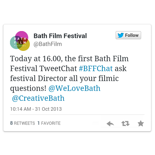 TweetChat del Bath Film Festival