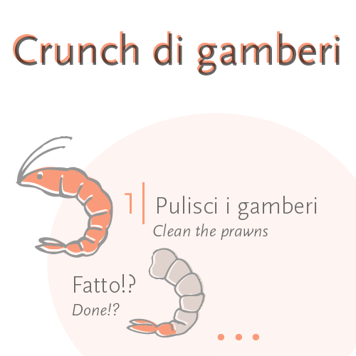 Crunch Gamberi step 1